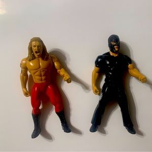 WWE 2005 Edge & Rey Mysterio Jr action figure Jakks Pacific Lot of 2